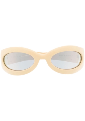 Gucci Eyewear geometric-frame sunglasses - Neutrals