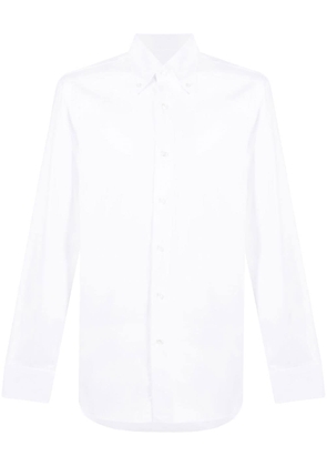 Barba button-up cotton shirt - White