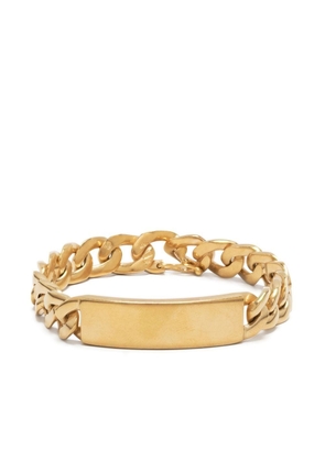 Maison Margiela logo-engraved chain bracelet - Gold