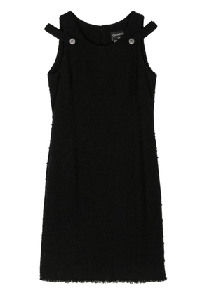 CHANEL Pre-Owned 2000s sleeveless tweed minidress - Black