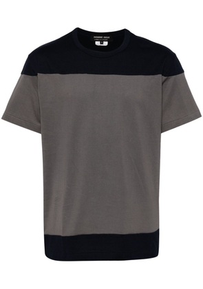 Comme des Garçons Homme Deux colourblock cotton T-shirt - Grey