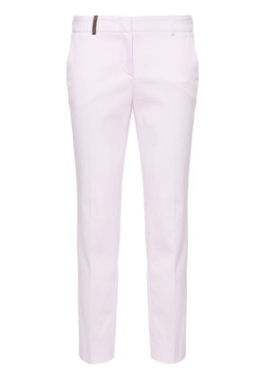 Peserico textured tailored trousers - Purple