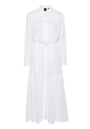 PINKO Dolce Vita maxi shirt dress - White