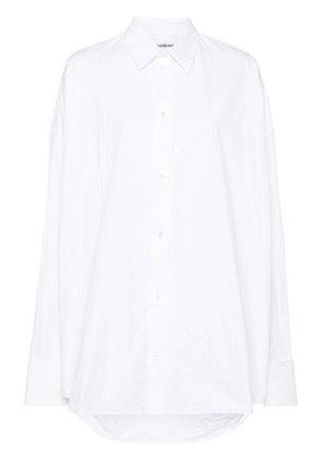 Balenciaga crinkled cotton shirt - White