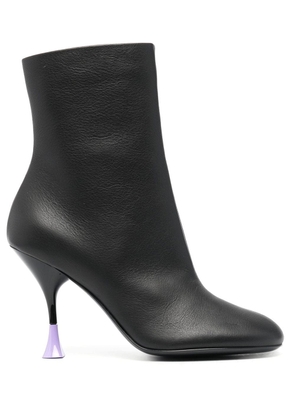 3juin 95mm leather ankle boots - Black