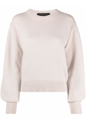 Federica Tosi ribbed-knit wool jumper - Neutrals