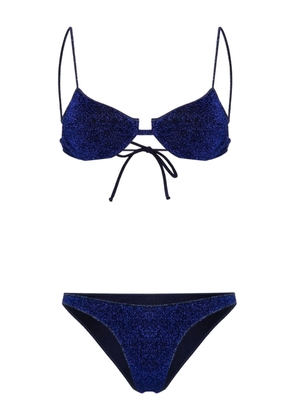 BIKINI LOVERS Cheope lurex bikini - Blue