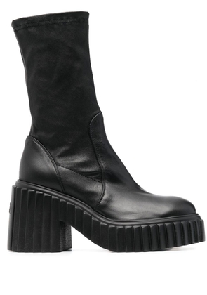 AGL platform-sole ankle boots - Black