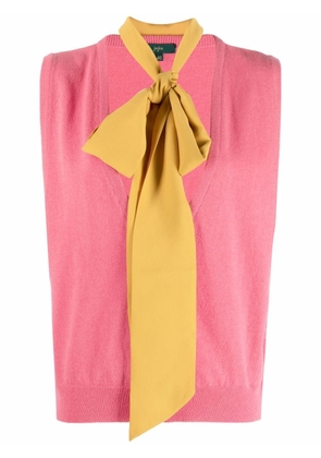 Jejia knot-detail knit vest - Pink