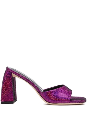 BY FAR Michele 90mm mules - Pink