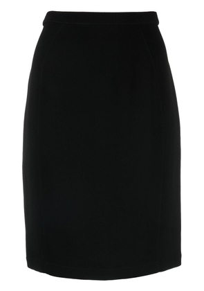 Thierry Mugler Pre-Owned knee-length straight skirt - Black