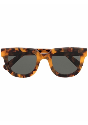 Retrosuperfuture tortoiseshell-effect square-frame sunglasses - Brown