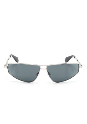 Palm Angels Eyewear Clavey rectangle-frame sunglasses - Silver