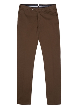 PT Torino slim-fit cotton trousers - Brown
