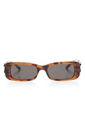 Balenciaga Eyewear Dynasty rectangle-frame sunglasses - Brown