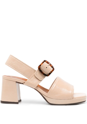 Chie Mihara 70mm Ginka leather sandals - Neutrals