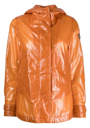 Colmar high-shine logo-patch jacket - Orange