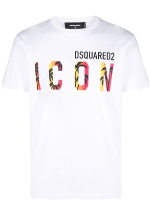 DSQUARED2 logo-print short-sleeved T-shirt - White