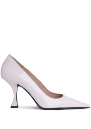 BY FAR Viva 90mm patent-leather pumps - Pink