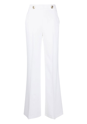 PINKO button-detail wide-leg trousers - White