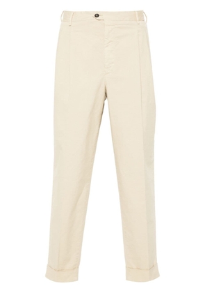 PT Torino slim-fit cotton trousers - Neutrals