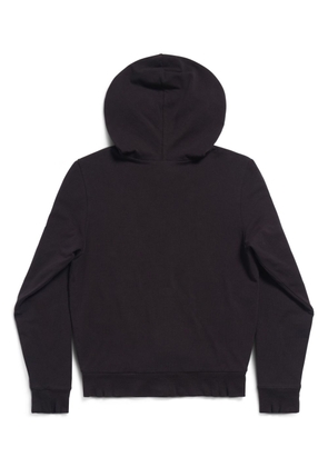 Balenciaga zip-up cotton hoodie - Black