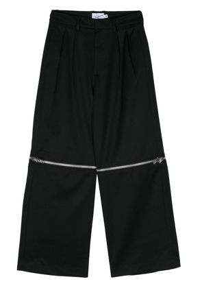 Vaquera zip-details tailored trousers - Black