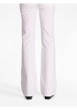 Emporio Armani logo-patch flared jeans - White