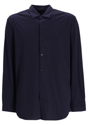 Armani Exchange long-sleeve cotton shirt - Blue