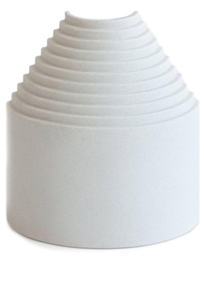 Origin Made small Ark porcelain vase (14cm) - White