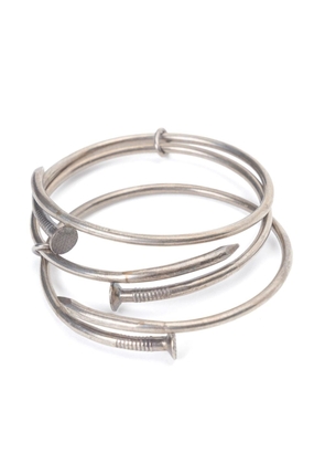 Guidi 3 Spiral sterling silver bracelet