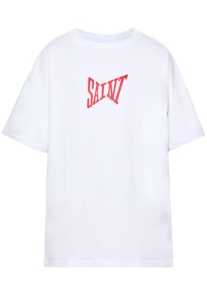 SAINT MXXXXXX logo-print cotton T-shirt - White