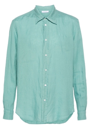 Malo button-up linen shirt - Green