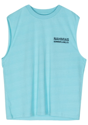 Nahmias Landscape Muscle cotton T-Shirt - Blue