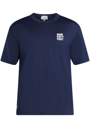 Lacoste blue cotton t-shirt
