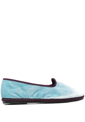Scarosso Valentino velvet slippers - Blue