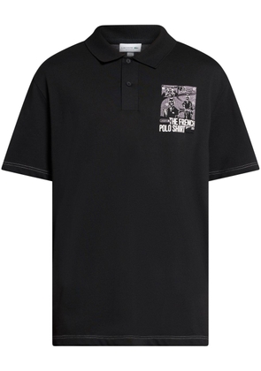 Lacoste Movement graphic-print polo shirt - Black
