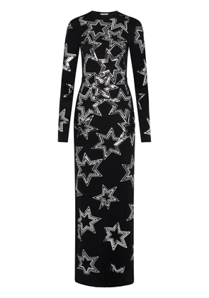Rabanne sequin-embellished star dress - Black
