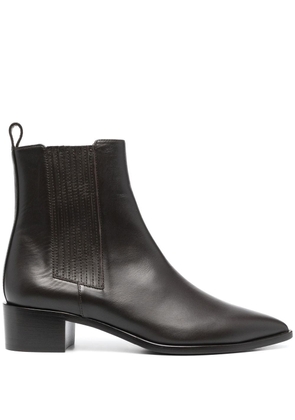 Scarosso Olivia leather ankle boots - Brown