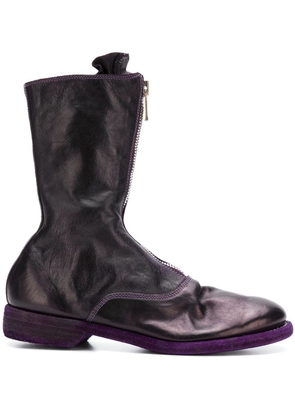 Guidi front zip boots - Purple