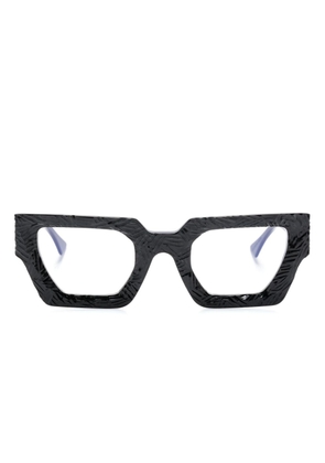 Kuboraum Maskef rectangle-frame glasses - Black