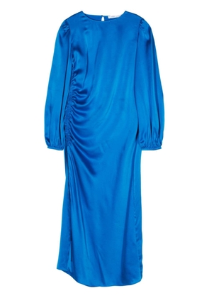 SAMSOE SAMSOE Elvira silk midi dress - Blue