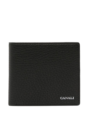Canali logo-stamp bi-fold wallet - Black