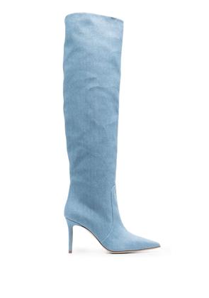 Scarosso denim 85mm thigh-high boots - Blue