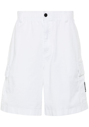 Calvin Klein twill cargo shorts - White