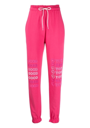 IRENEISGOOD slogan-print track pants - Pink