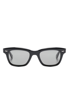 Garrett Leight Grove rectangle-frame sunglasses - Black