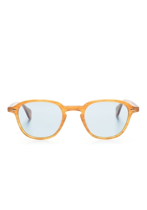 Garrett Leight Gilbert square-frame sunglasses - Orange