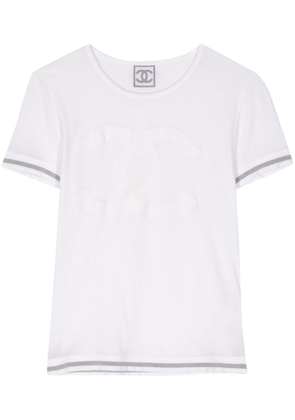 CHANEL Pre-Owned 2006 Sports Line cotton T-shirt - White