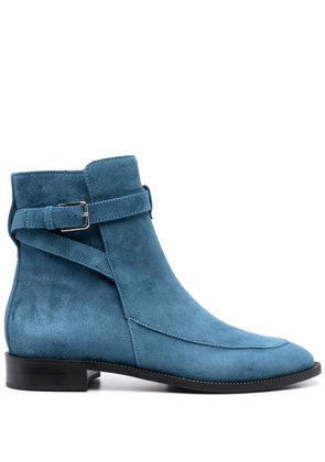 Scarosso Kelly suede boots - Blue